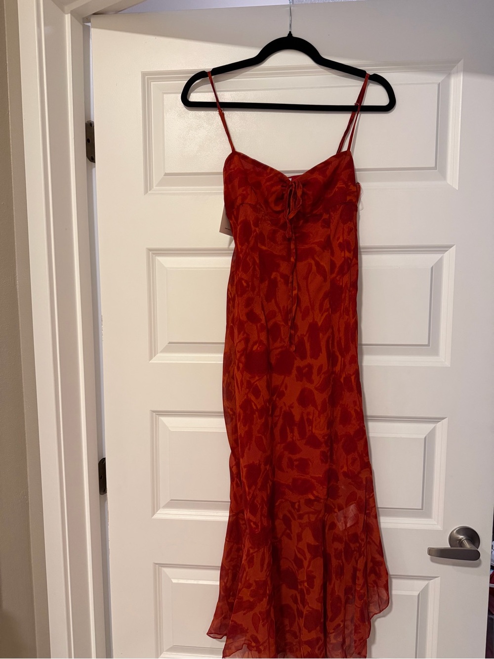 Peppermayo sally midi dress deep red floral size 2 NWT - Picture 4 of 6